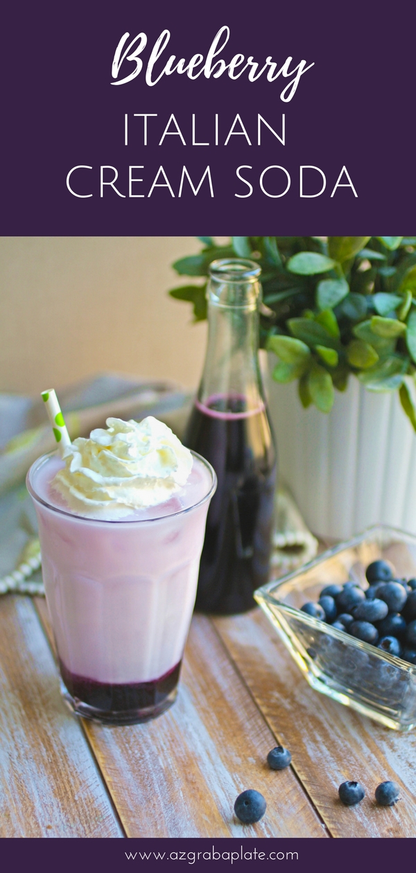 Blueberry Italian Cream Soda