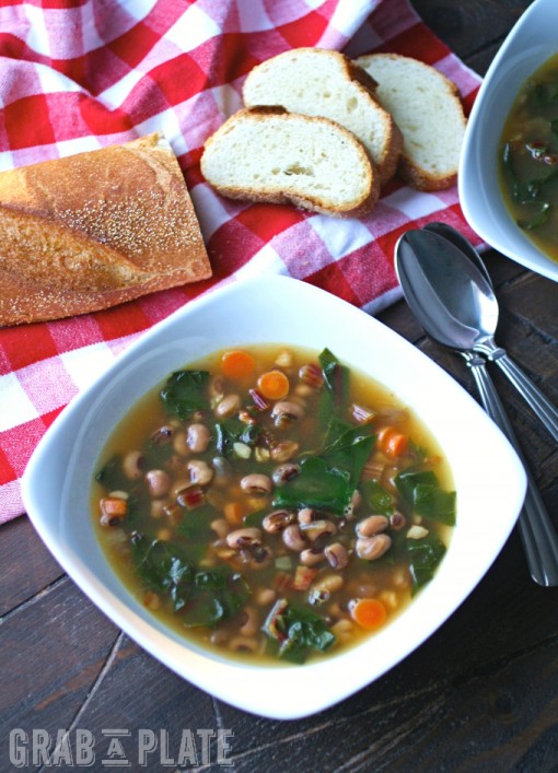 Black-Eyed Pea & Swiss Chard Soup with Pancetta