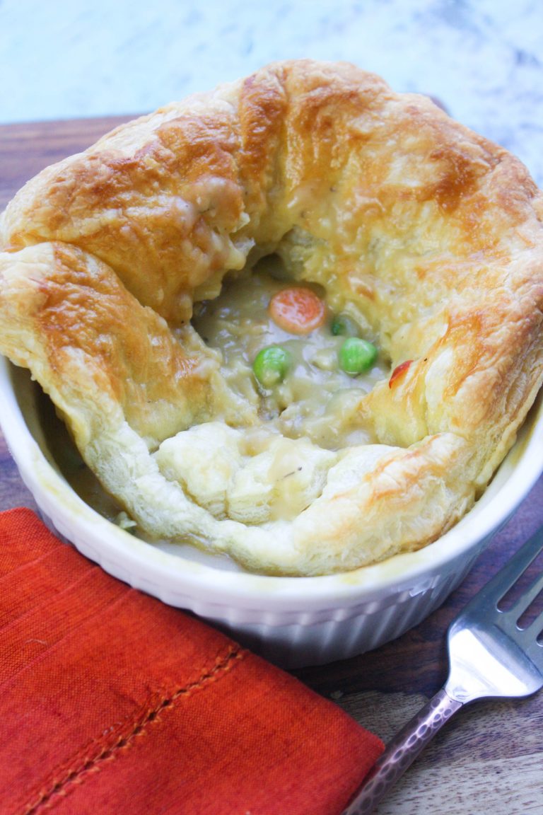 Easy Puffy Pastry Vegetable Pot Pies